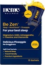 BeMe Magnesium Drink for Sleep - Melatonin-Free Magnesium for Sleep with Ashwagandha, L-Theanine & GABA - Fast-Absorbing Calm Pineapple - 15 Sachets