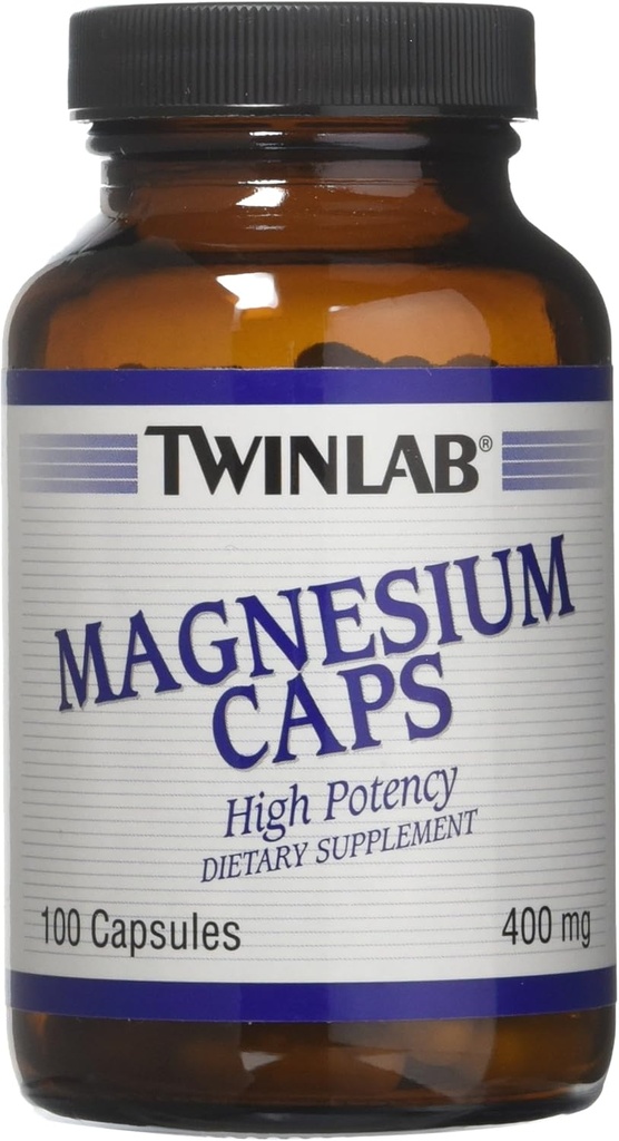Magnesium,400 Mg By Twinlab - 100 Cap, Pack of 3