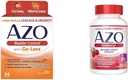 AZO Bladder Control with Go-Less Daily Supplement | Helps Reduce Occasional Urgency & Leakage | 54 Count Cranberry Urinary Tract Health | 100 Softgels