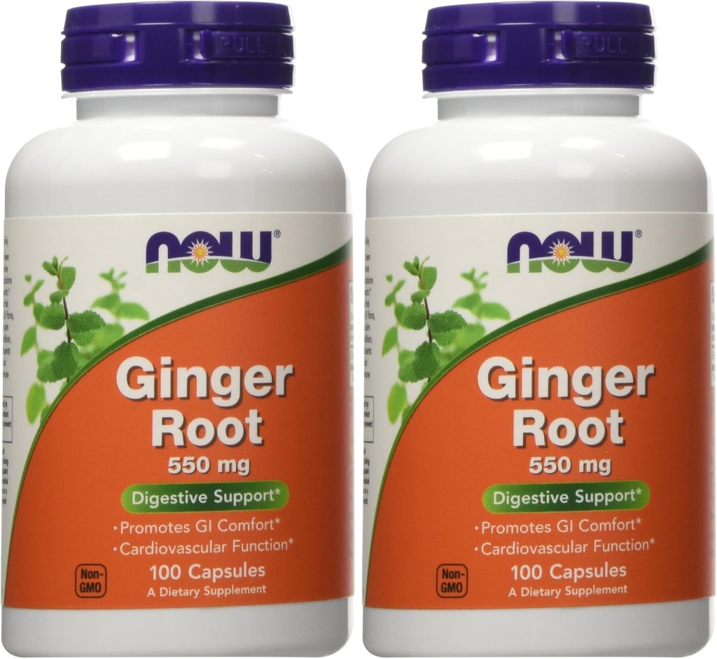 Ginger Root 550mg 100 Capsules (Pack of 2)