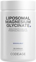 Codeage Liposomal Magnesium Glycinate Supplement - Magnesium Bisglycinate Pills - BioPerine Black Pepper - Liposomal Delivery - Non-GMO, Gluten-Free Mineral - 120 Capsules