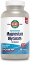 KAL Magnesium Glycinate, New & Improved Fully Chelated High Absorption Formula with BioPerine, Bisglycinate Chelate for Stress, Relaxation, Muscle & Bone Health Support, 60 Servings, 240 VegCaps