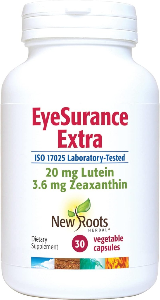 New Roots | Eye Supplement with Bilberry, Lutein, Zeaxanthin and Multi-Vitamins, Designed with Naturopathic Doctors (30 Capsules)