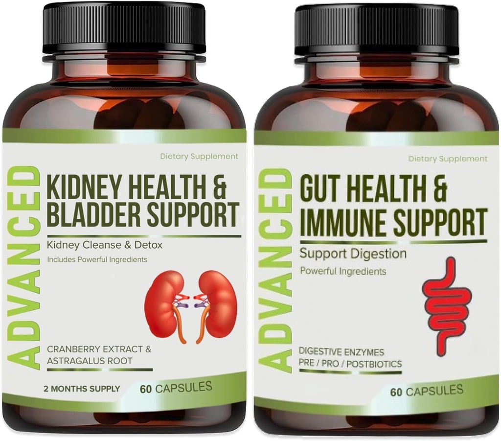 Kidney Cleanse Detox & Repair and Bladder Support- Kidney Support Supplement for Kidney Restore With Chanca Piedra,Cranberry, Juniper Berries for Kidney Detox and Bladder Health.60 Day Supply