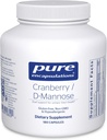 Pure Encapsulations Cranberry D-Mannose - Supports Urinary Tract Health* - with Cranberry Fruit Solids - Vegan & Non-GMO Dietary Supplement - 180 Capsules