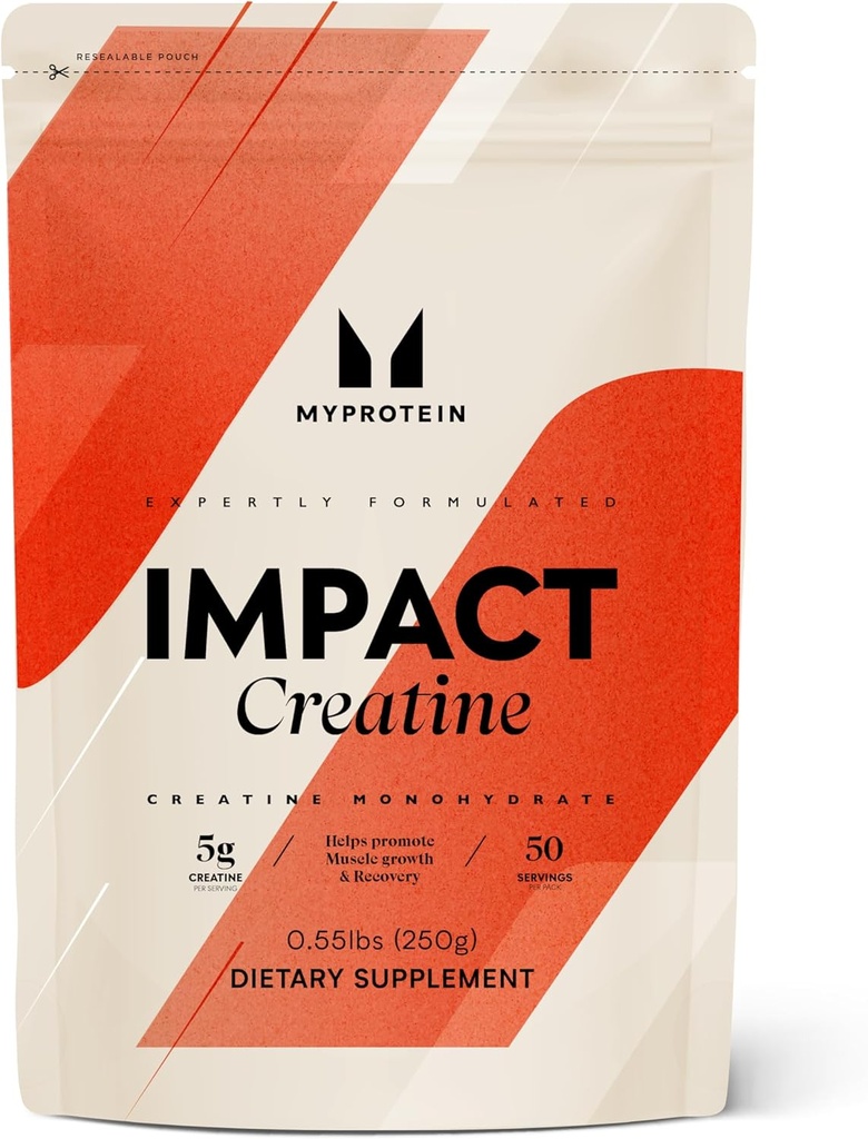 Myprotein Creatine Monohydrate Powder, 50 Servings (0.55lbs) Pure Unflavored Creatine Powder, Post/Pre Workout Supplement for All Sports & Exercises