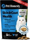 Cat Skin & Coat Health Chews – Crunchy & Creamy Treats with Omegas, Vitamin C & E, Biotin – Soothes Itchy, Dry Skin, Reduces Shedding & Promotes a Shiny Coat – Cat Vitamins (Chicken 30-Day Supply)
