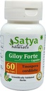 Giloy Forte Capsules 500 mg. 60 Veg. Capsule | Guduchi (Tinospora Cordifolia) Extract Capsules for Men and Women | Indian Ayurvedic Herbal Supplement/Remedies (1 Bottle of 60 Capsules)
