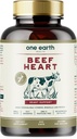 One Earth Health Grass Fed Beef Heart - New Zealand Sourced Heart. 3,000mg per Serving, 200 Count