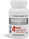 Probiotic Supplement/Infinite Health - 90 Small Easy to Swallow Capsules - All Natural, Helps Relieve Digestive Problems & Gas - Improves Immune System 2.1 Billion CFUs per Capsule