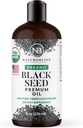 NaturoBliss Organic Black Seed Oil 100 Virgin Cold Pressed Omega 3 6 9 Super Antioxidant for Immune Support, Joints, Mobility, Digestion, Hair Skin Vegan, Gluten-Free, Non-GMO USDA Certified 8oz