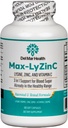 Max-LyZinC: L-Lysine 1100mg + Zinc 6 mg + Vitamin C 100 mg - 3-in-1 Supplement for Maintaining Blood Sugar Already in The Healthy Range - 180 Capsules / 30-Day Supply