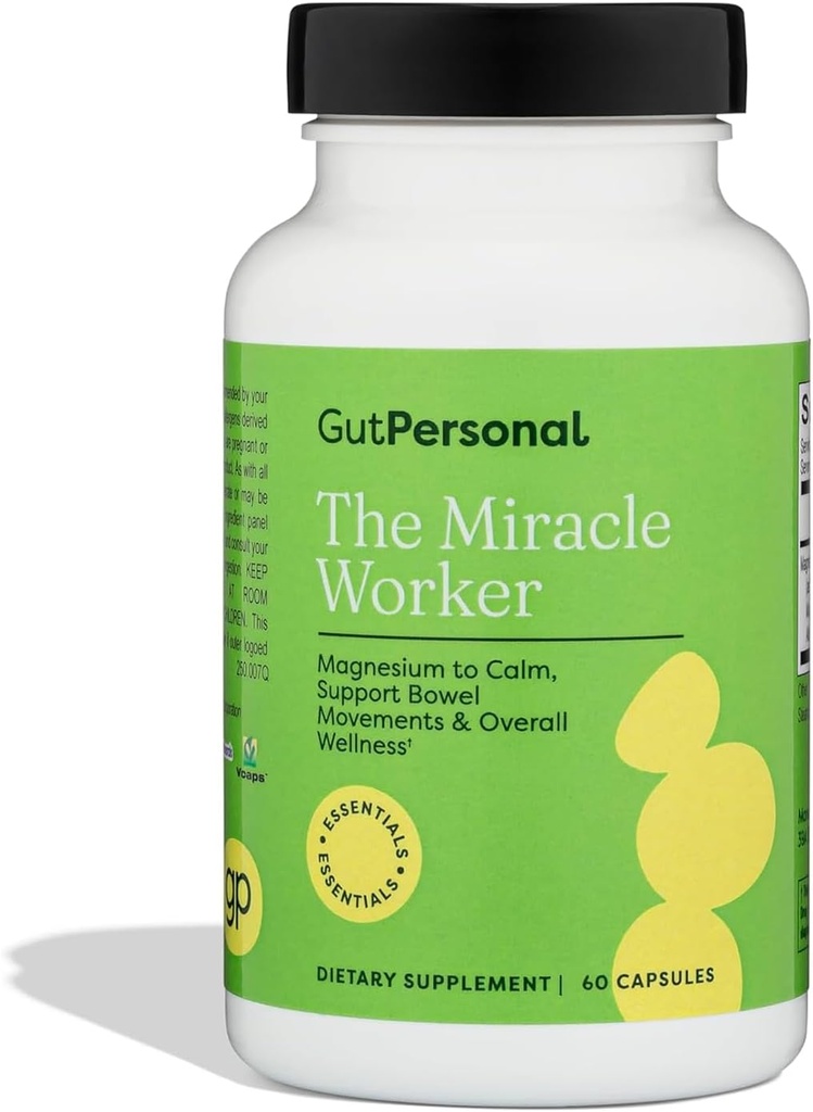 The Miracle Worker Magnesium Powder Supplement: Reduce Stress and Ease Muscle Cramps While Improving Sleep and Regularity (30 Servings, 60ct)