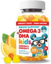 DR. MORITZ Vegan Omega 3 Gummies for Kids and Toddlers (240 Count), Kids Omega 3 Gummies for Brain & Heart Health, No Fish Oil & Gluten Free