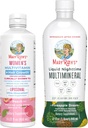 MaryRuth's Women's Multivitamin + Hair Growth Liposomal (Peach) & Liquid Nighttime Multimineral (Pineapple) | Clean Label Project Verified® | Vegan | Beauty, Bedtime Routine & Overall Health