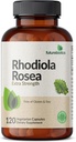 Futurebiotics Rhodiola Rosea Powder Adaptogenic Herb Vegetarian Capsules, 120 Count