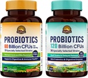 Vitalitown Probiotic Bundle (Pack of 2) | Probiotics 60 Billion CFUs (Item 1) & Probiotics 120 Billion CFUs (Item 2) | Shelf Stable | Digestive & Immune Health | 30 Day Supply Each