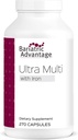 Bariatric Advantage Ultra Multivitamin with Iron - for Bariatric Patients - Provides Full Complex of B Vitamins - Vitamin C, Chromium & More - 270 Count