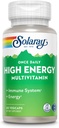 SOLARAY Once Daily High Energy Multivitamin, w/No Iron | Complete Multi w/Whole Food & Herb Base | Non-GMO | 60 VegCaps