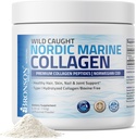 Bronson Marine Collagen Peptides Hydrolyzed Protein Powder 100% Wild Caught Nordic Cod Verified Sustainable Source for Joints Skin Hair Nails & Bones 150g (5.29oz)