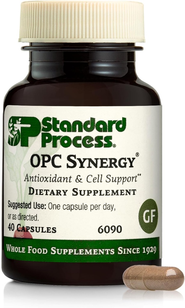 Standard Process OPC Synergy - Supports Antioxidant Activity - Aids Cellular Function & Brain Health - Aids a Healthy Heart - Supplement for Eye Health - 150 Tablets