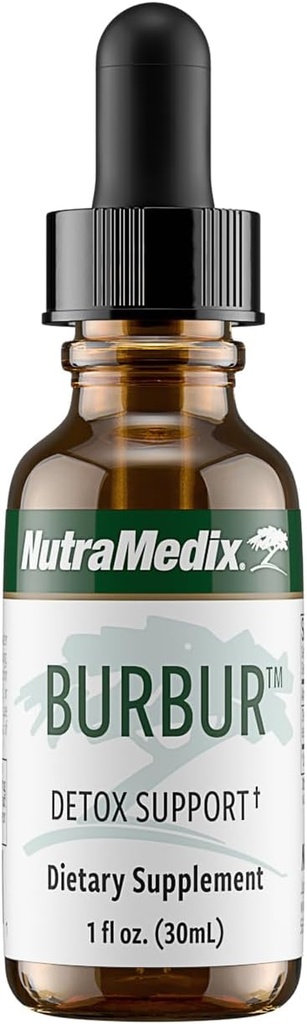 NutraMedix Burbur Supplement - Supports Full Body Detox Cleanse for Women & Men - Promote Antioxidant & Microbial Support - Herbal Tincture Made with Manayupa Leaf Extract (1oz / 30ml)