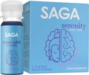SAGA Serenity Organic Relaxation Shots with Kava, Lion’s Mane & Reishi | Fast-Acting Mushroom & Adaptogen Drink for Calm, Stress Relief & Mood Support | Vegan, Travel Size | Strawberry Cucumber