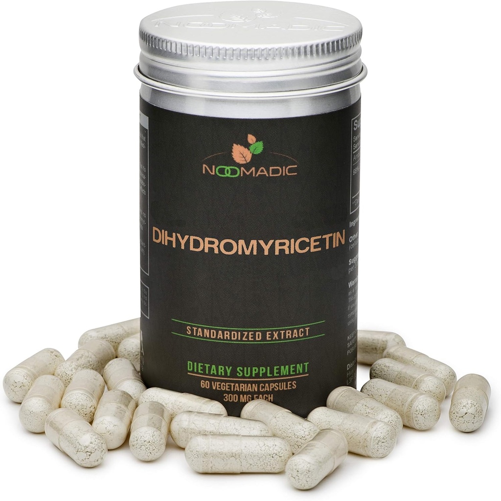 Noomadic Dihydromyricetin (DHM), 60 Capsules | 300mg Each, Also Known as Ampelopsin & Hovenia Dulcis Extract.