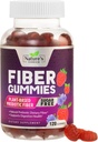 Fiber Gummies 4g - Sugar Free Fiber Gummy Supplement for Adults, Daily Prebiotic Gummy Digestive Health Support - Plant Based Soluble Chews, Prebiotics Supports Regularity & Digestion - 120 Gummies
