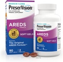 PreserVision AREDS Eye Vitamins, Multivitamin with Copper, Vitamin A, C & E, Zinc Supplements, 90 Softgels