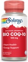 SOLARAY Bio CoQ-10 100 mg | Enhanced Absorption | Vitamins A & E | Healthy Heart & Cellular Energy Support (60 CT)