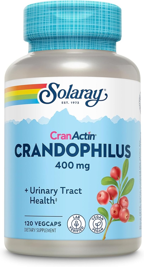 SOLARAY CranDophilus, Veg Cap (Btl-Plastic) 120ct