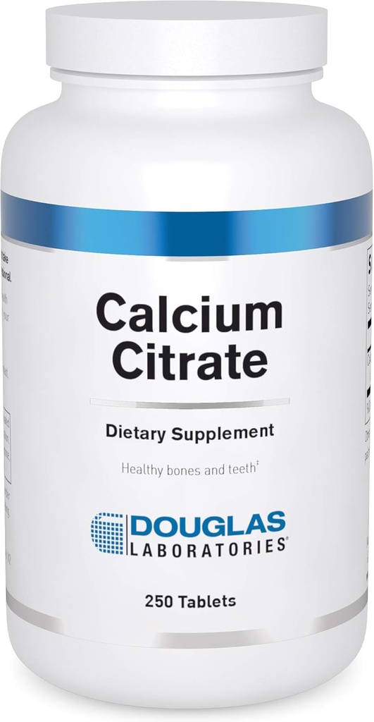 Douglas Laboratories Calcium Citrate | Elemental Mineral to Support The Strength and Structure of Bones and Teeth | 250 Tablets