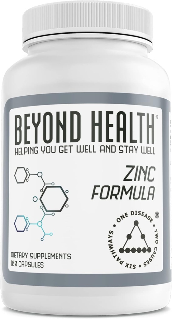 Beyond Health Zinc Formula - 25mg - Immune Support & Antioxidant - 100 Caps
