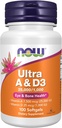 NOW Foods Supplements, Vitamin A & D3 25,000/1,000 IU, Eye Health*, Essential Nutrition, 100 Softgels