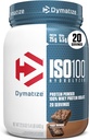 Dymatize ISO100 Whey Protein Powder Isolate, Fudge Brownie, 25g of Protein, 5.5g BCAAs, Less Than 120 Cal., Gluten Free, 1g Fat, 1g Sugar, 2g Carb (20 Servings)