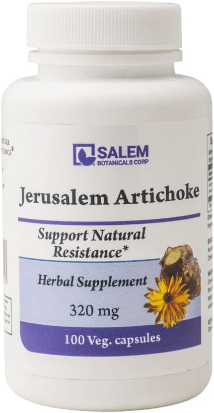 Salem Botanical Nutritional Supplement Capsules, Jerusalem Artichoke, 100 Count