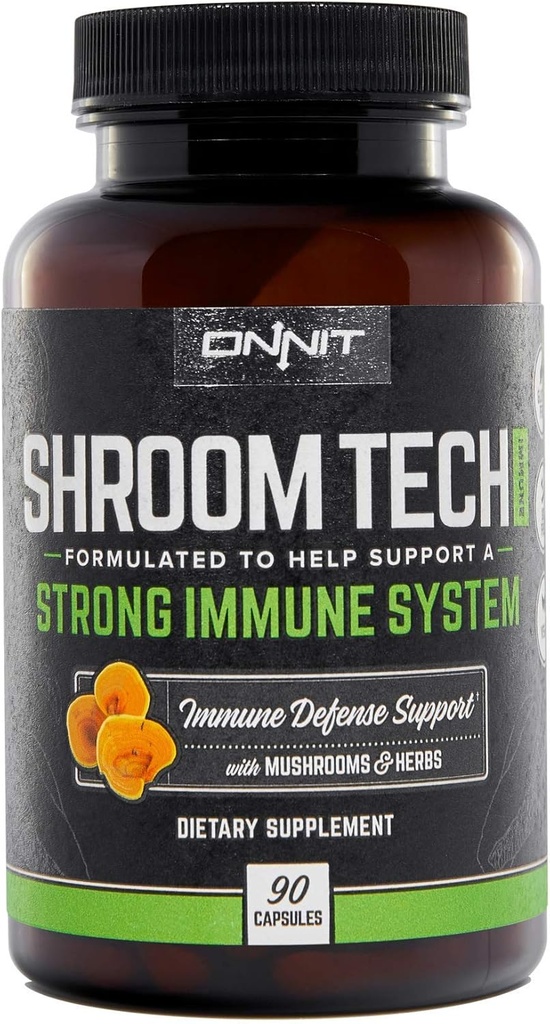 ONNIT Shroom Tech Immune: Daily Immune Support Supplement with Chaga Mushroom (90ct)