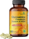 Futurebiotics Glucosamine Chondroitin Turmeric & MSM Advanced Joint Formula, Supports Healthy Joints & Mobility - Non-GMO, 180 Capsules