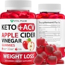 Keto ACV Gummies Advanced Weight Loss - ACV Keto Gummies for Weight Loss Gummy Supplement for Women and Men - Detox - Apple Cider Vinegar - Apple Flavor