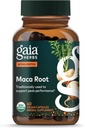 Gaia Herbs Maca Root - Caffeine-Free Natural Energy Supplement - Supports and Maintains Healthy Energy and Stamina - Made with Organic Maca Root (Lepidium meyenii) - 60 Vegan Capsules (30-Day Supply)