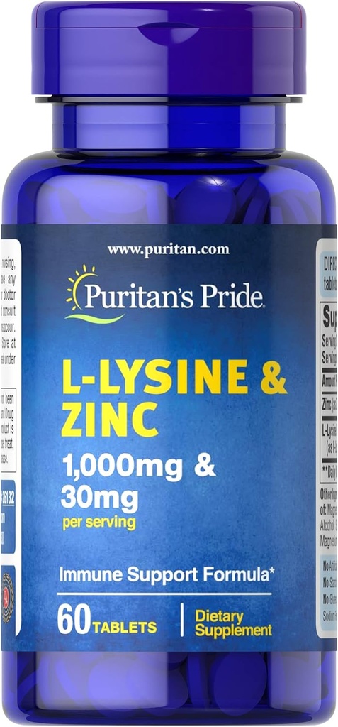 Puritan's Pride L-Lysine and Zinc