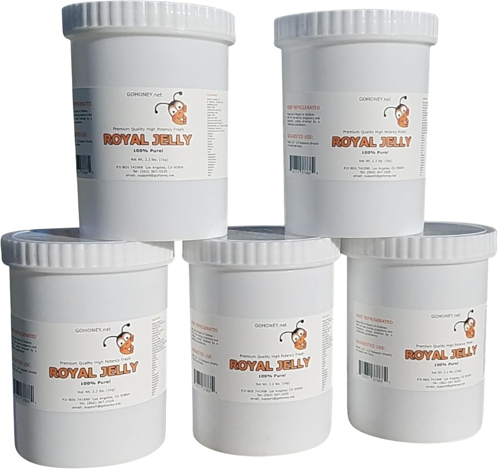 100% Pure Organic Fresh Royal Jelly Nutritious Superfood for Wellness and Beauty (5kg)