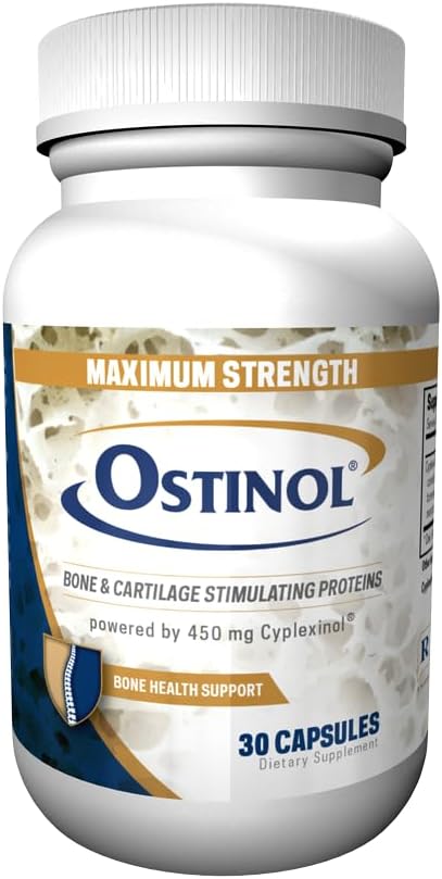 Ostinol Maximum Strength 450mg - Bone & Joint Supplement | Stem Cell Activation Certified | Bio Active Protein Complex for Moderate Bone Loss & Moderate Joint Disfunction - 30 Capsules
