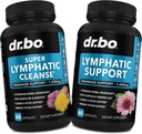 Lymphatic Drainage Supplements Pills - Lymphatic Support Total Herbal Cleanse Products with Echinacea, Ginger, Dandelion Supplement for Nodes Legs & Neck - Lymph Node Detox Cleanse System Drainage