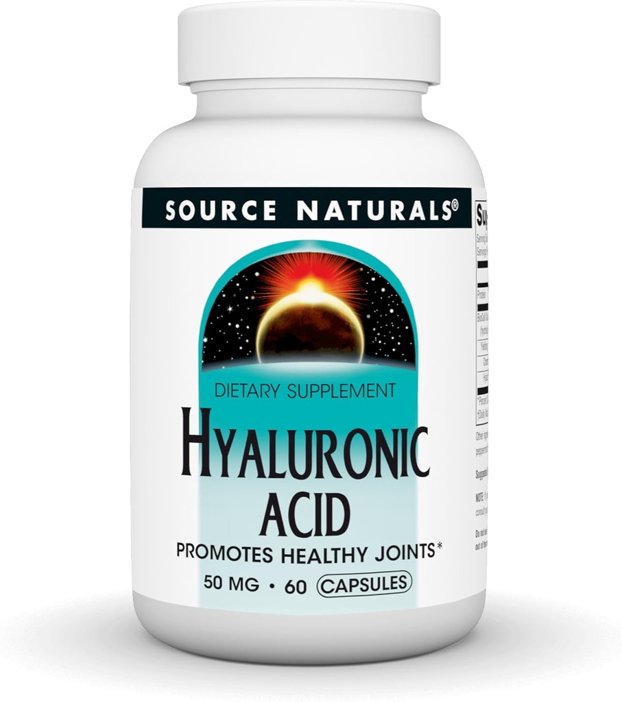 Source Naturals Hyaluronic Acid, Promotes Healthy Joints*, 50mg - 30 Capsules