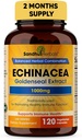 SANDHUHERBALS Echinacea Goldenseal 1000 Mg 120 Capsules | Immune System Support Respiratory Response Inflammatory Response Supplement