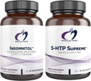 Designs for Health 5-HTP + Insomnitol Duo - Mood Supplement, Includes Valerian, Melatonin, and L-Theanine (2 Product Set)