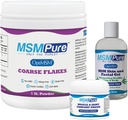 KALA HEALTH MSMPure Starter Bundle with MSM Coarse Flakes 1lb, MSM Muscle & Joint Cream 2oz and MSM Gel with Organic Aloe 8oz