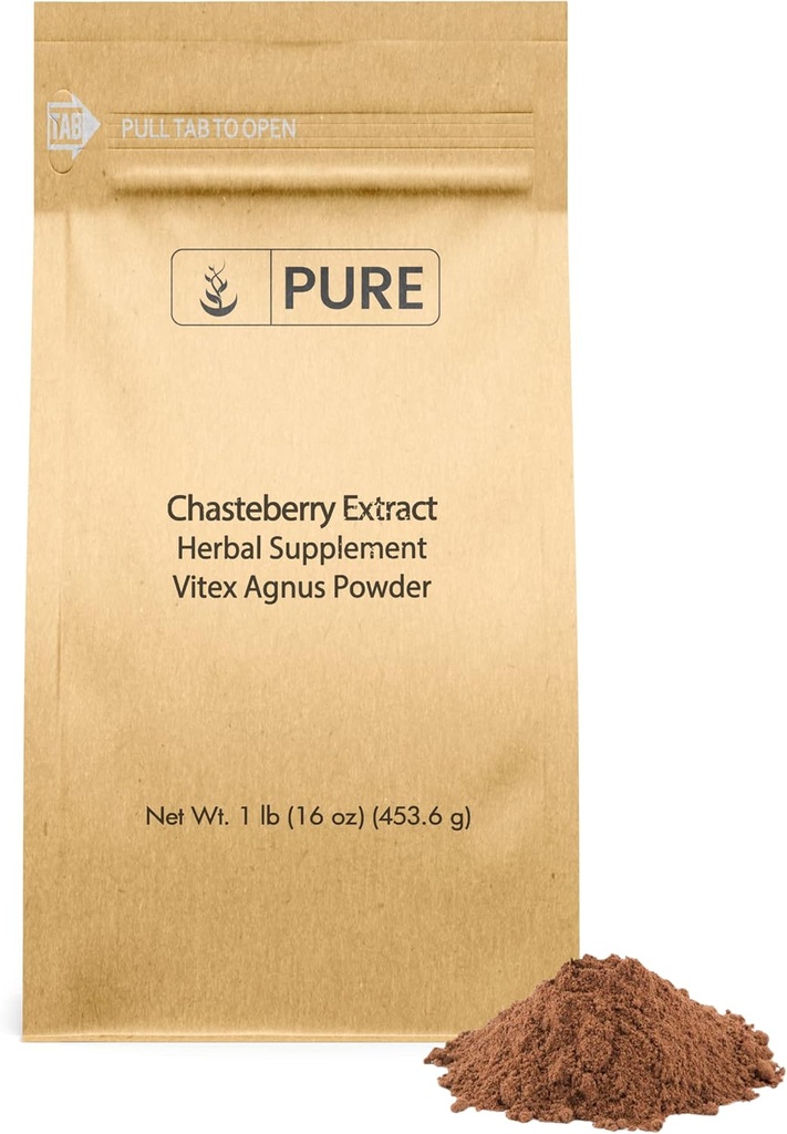 Pure Original Ingredients Chasteberry Extract (1lb) Vitex Agnus-Castus Tree, Non-GMO